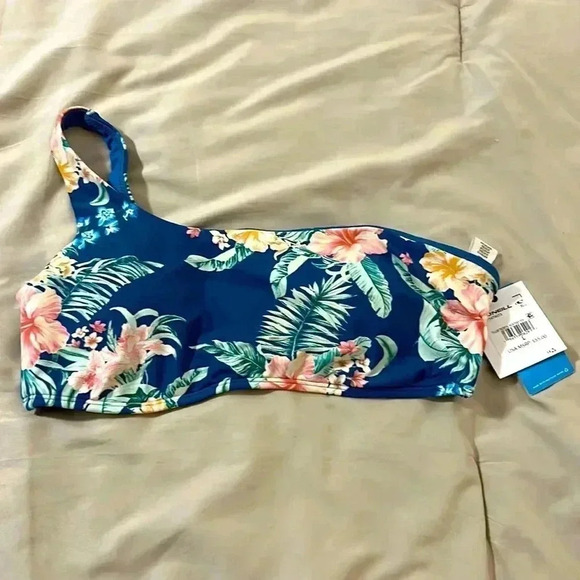NWT women’s O’Neill swim bikini top one shoulder size M,XL tulum‎ tropical - Picture 3 of 6